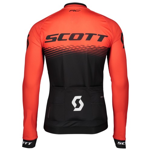 2019 Scott-RC PRO Black-Red Long Sleeve Cycling Jersey