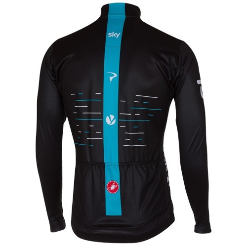 2017 Team Skу Black Long Sleeve Cycling Jersey