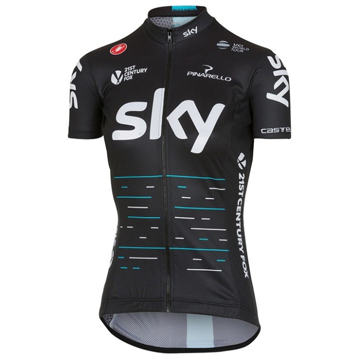 2017 Team Skу Black Women Cycling Jersey And Shorts Set