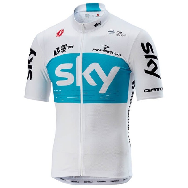 2018 Team Skу White Cycling Jersey