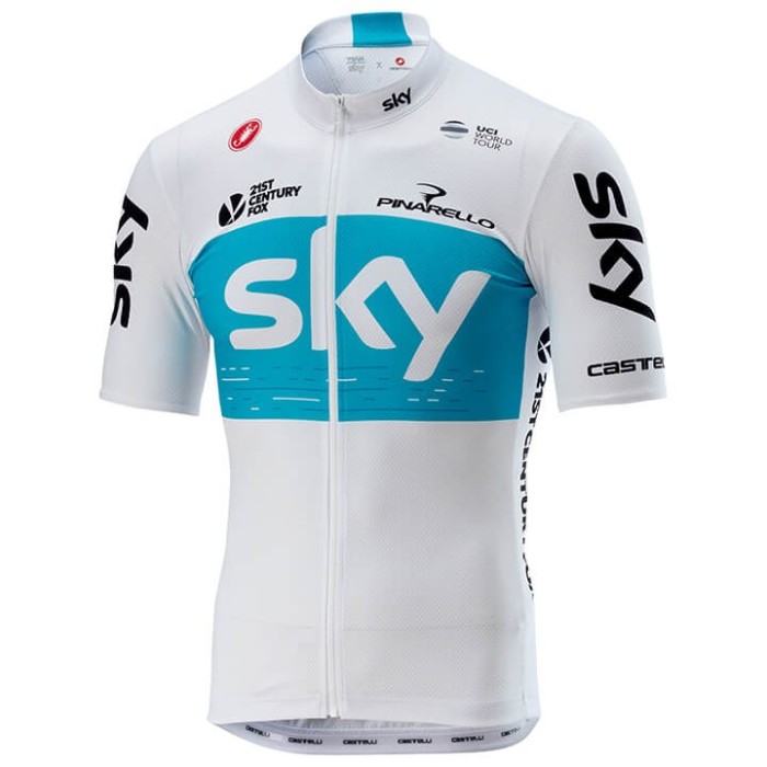 2018 Team Skу White Cycling Jersey