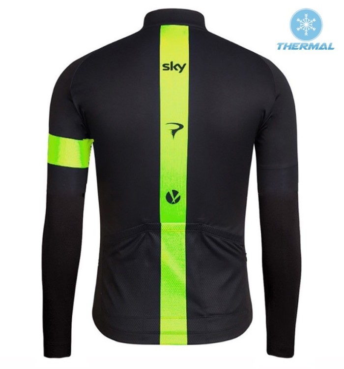 2016 Skу Team Fluo Edition Thermal Cycling Long Sleeve Jersey