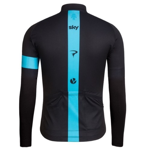 2016 Team Skу Pro Black Cycling Long Sleeve Jersey