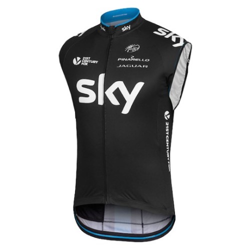 2015 Skу Pro Team Black Cycling Vest/Sleeveless Jersey