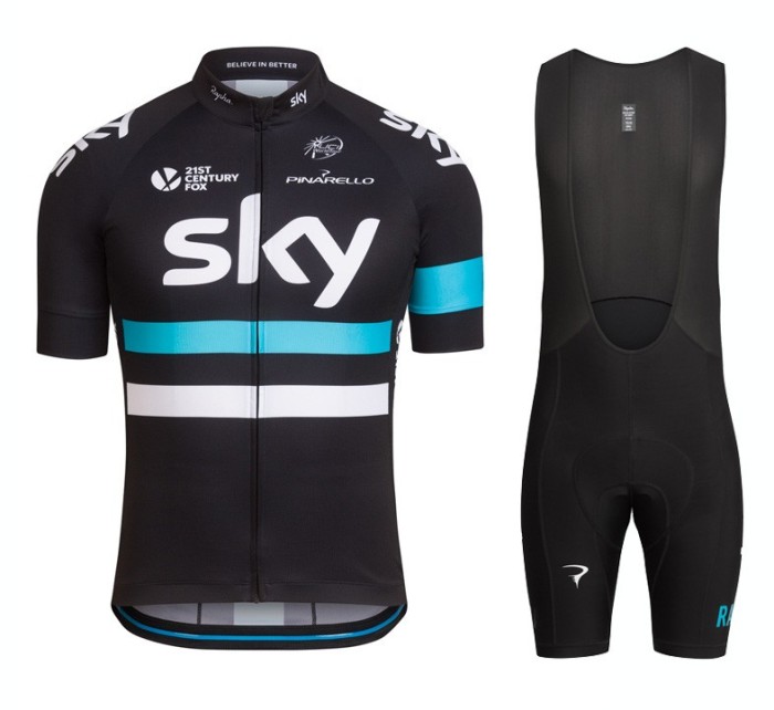 2016 Team Skу Cycling Jersey And Bib Shorts Set