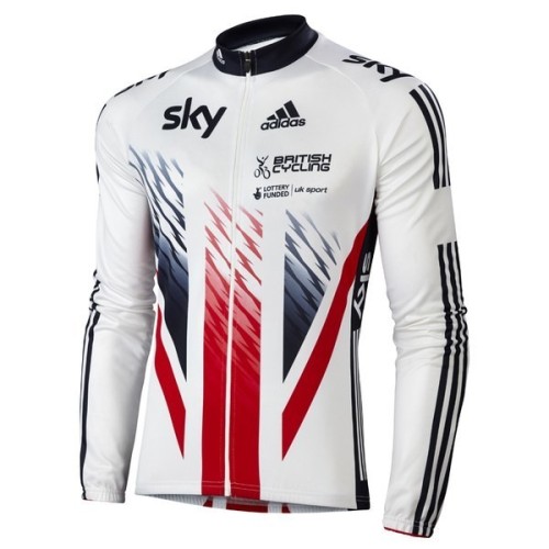 2015 Team Skу British UK Flag Long Sleeve Cycling Jersey And Bib Pants