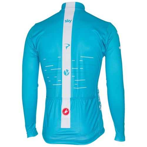 2017 Team Skу Blue Long Sleeve Cycling Jersey