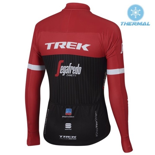 2017 Trek Pro Race Red Thermal Long Sleeve Cycling Jersey