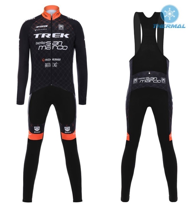 2017 Trek Selle San Marco Thermal Cycling Jersey And Bib Pants Set