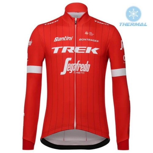 2018 Trek Segafredo Red Thermal Cycling Jersey And Bib Pants Set