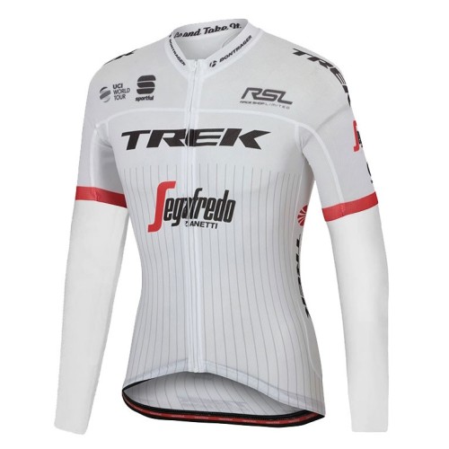 2017 Trek Segafredo Tour de France Long Sleeve Cycling Jersey And Bib Pants Set