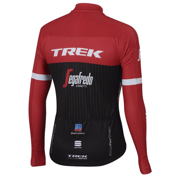 2017 Trek Pro Race Red Long Sleeve Cycling Jersey And Bib Pants Set