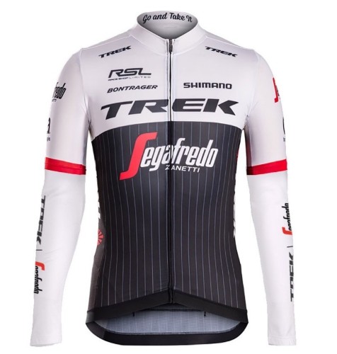 2016 Trek Segafredo RSL TDF Edition Long Sleeve Cycling Jersey And Bib Pants Set