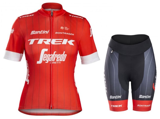 2018 Trek Segafredo Team Red Women’s Cycling Jersey And Shorts Set