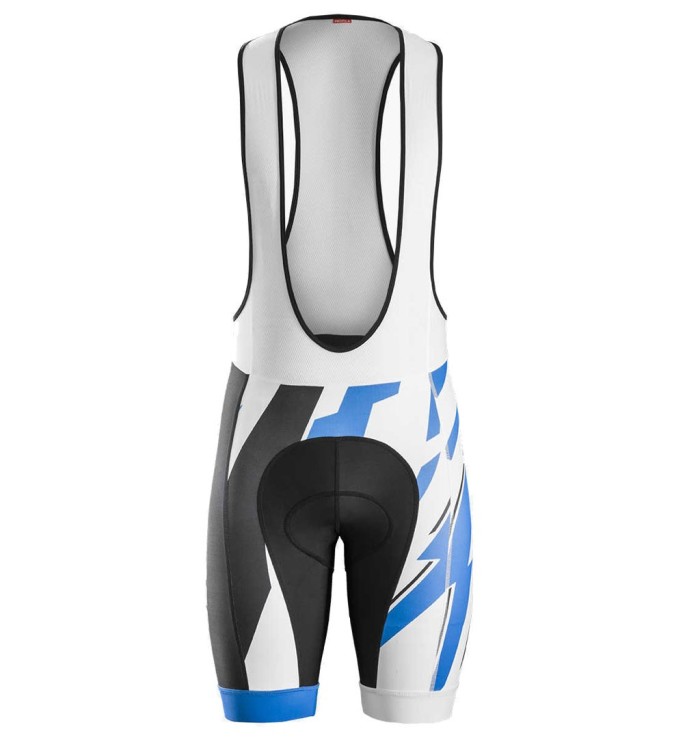 2016 Bontrager Specter Blue-White Sleeve Cycling Jersey And Bib Shorts Set