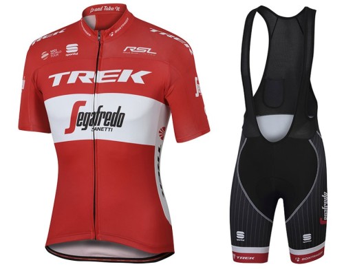 2017 Trek Segafredo Austrian Champion Cycling Jersey And Bib Shorts Set