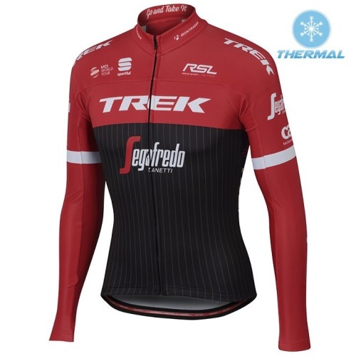 2017 Trek Pro Race Red Thermal Cycling Jersey And Bib Pants Set