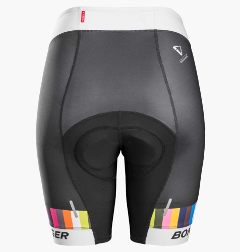 2016 Bontrager Anara Women White And Color Stripes Cycling Bib Shorts