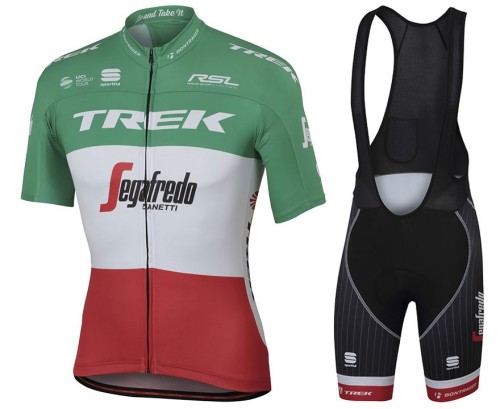 2017 Trek Segafredo Italian Champion Cycling Jersey And Bib Shorts Set