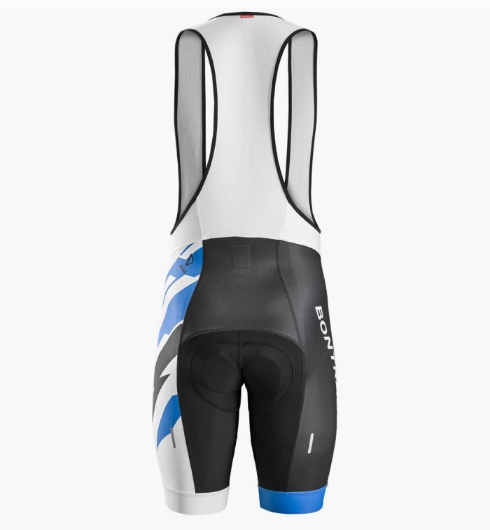 2016 Bontrager Specter Blue-White Sleeve Cycling Jersey And Bib Shorts Set