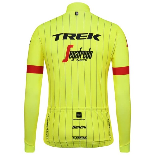 2018 Trek Segafredo Yellow Long Sleeve Cycling Jersey