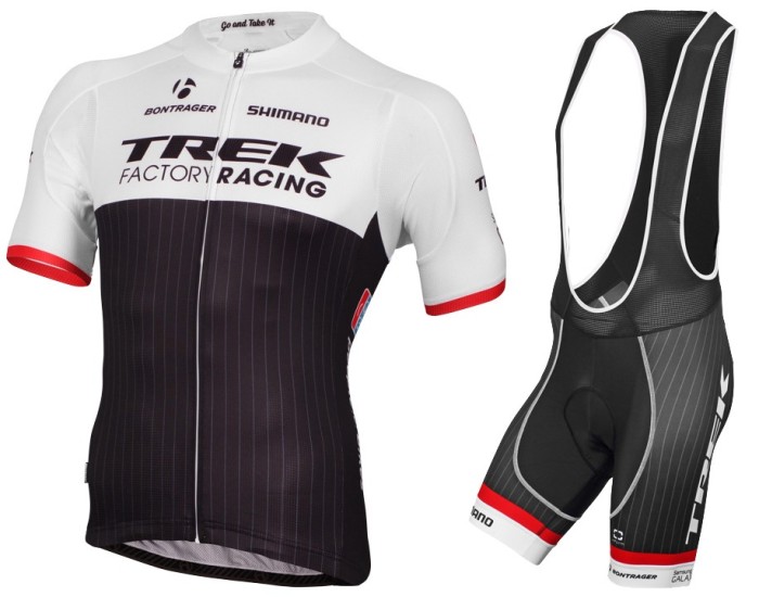 2015 Trek Factory Racing Cycling Jersey And Bib Shorts Set