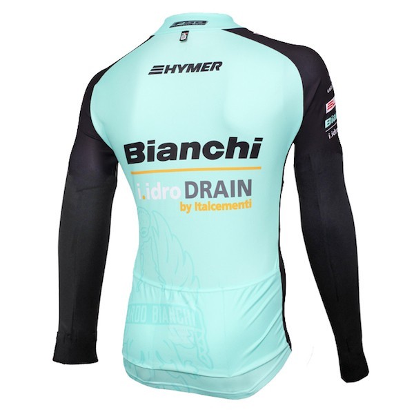 2015 Bianchi Active-TX Light Green Long Sleeve Cycling Jersey And Bib Pants