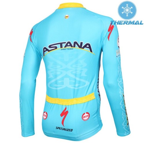 2015 Team Astana Thermal Cycling Long Sleeve Jersey