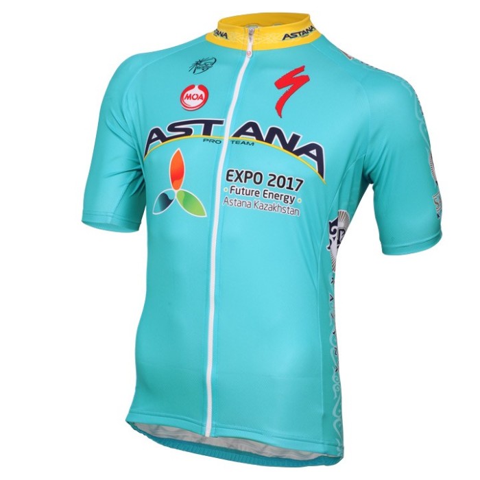 2016 Astana Pro Team Cycling Jersey And Bib Shorts Set