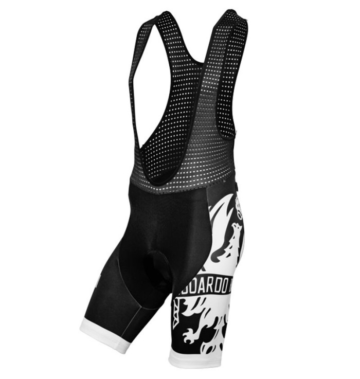 2016 Bianchi Milano Sorisole Black-White Cycling Jersey And Bib Shorts Set