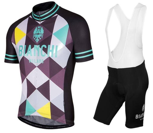 2017 Bianchi Milano Aviolo Cycling Jersey And Bib Shorts Set