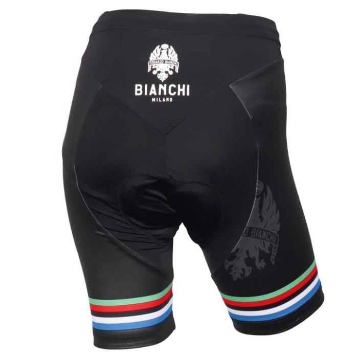 2016 Bianchi Milano Sorisole Black-Red Cycling Jersey And Bib Shorts Set