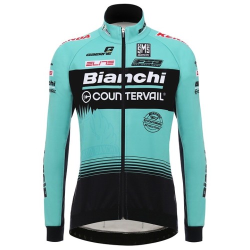 2018 Team Bianchi Countervail Long Sleeve Cycling Jersey And Bib Pants Set