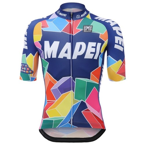 2017 Mapei Cycling Short Sleeve Jersey And Bib Shorts Set