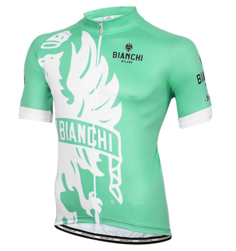 2016 Bianchi Milano Sorisole White-Green Cycling Jersey And Bib Shorts Set