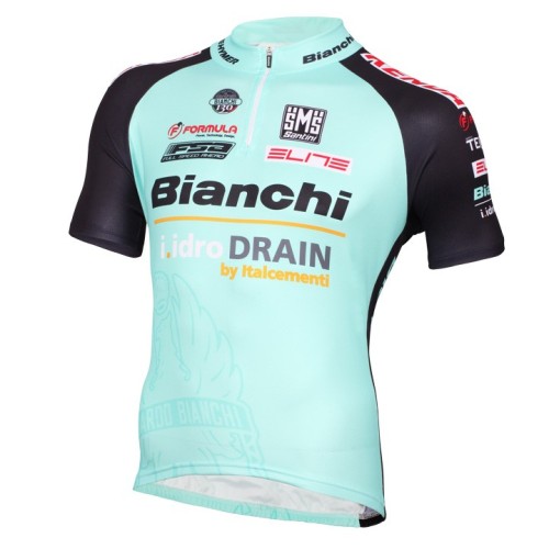 2015 Bianchi Active-TX Light Green Cycling Jersey And Bib Shorts Set