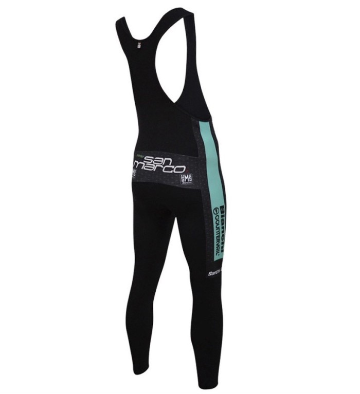 2016 Bianchi MTB Green Long Sleeve Cycling Jersey And Bib Pants Set