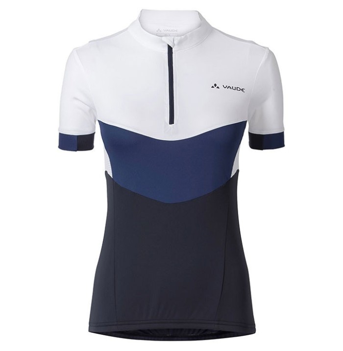 2017 Vaude Advanced II Women’s White-Blue Cycling Jersey And Shorts Set