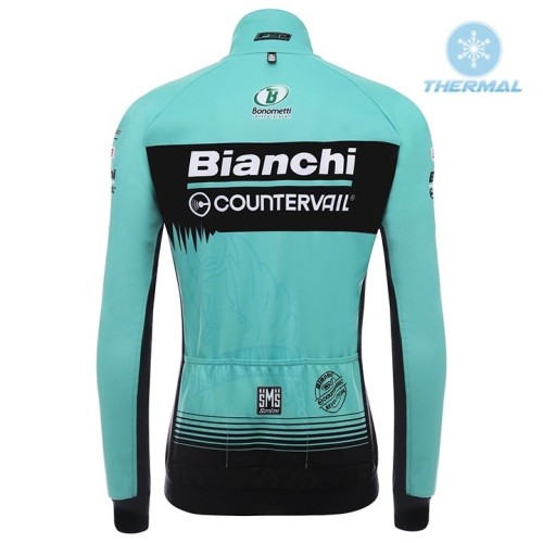 2018 Team Bianchi Countervail Thermal Long Sleeve Cycling Jersey