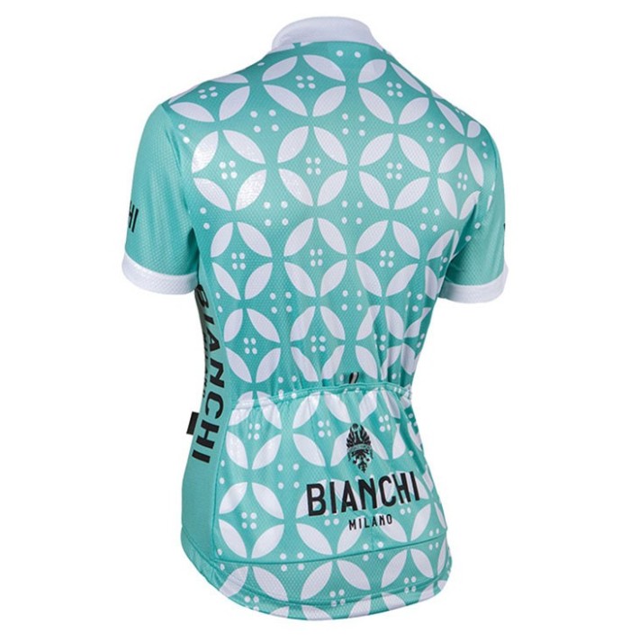 2017 Bianchi Milano Malgina Light-Green Women’s Cycling Jersey And Shorts Set