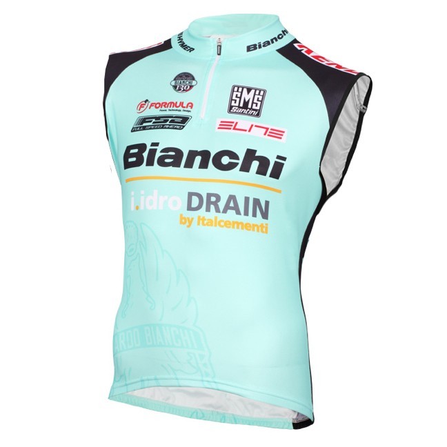 2015 Bianchi Active-TX Light Green Cycling Vest/Sleeveless Jersey