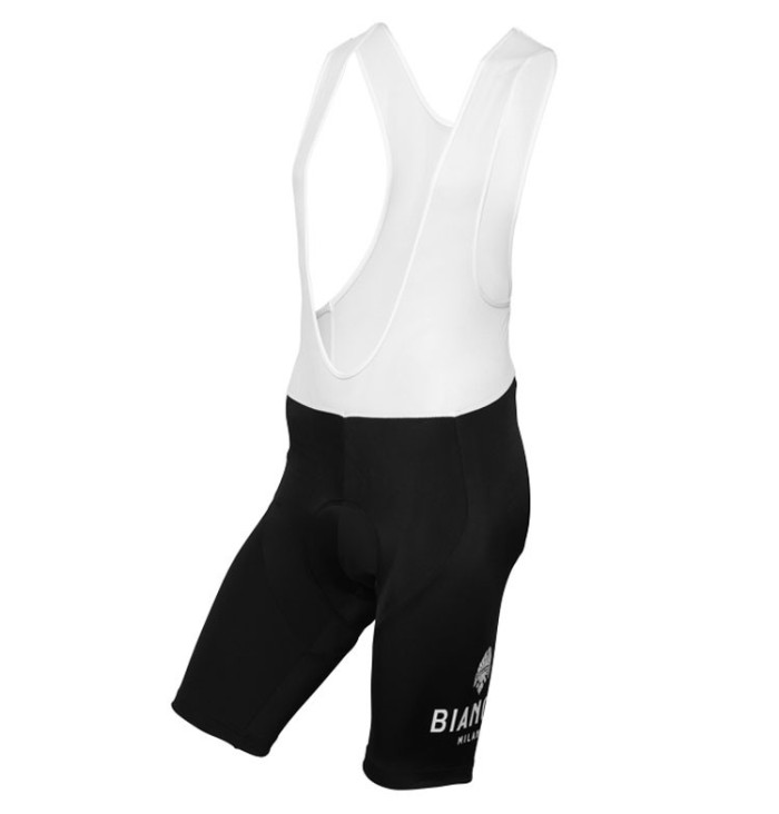 2016 Bianchi Milano Nalon White-Black Cycling Jersey And Bib Shorts Set