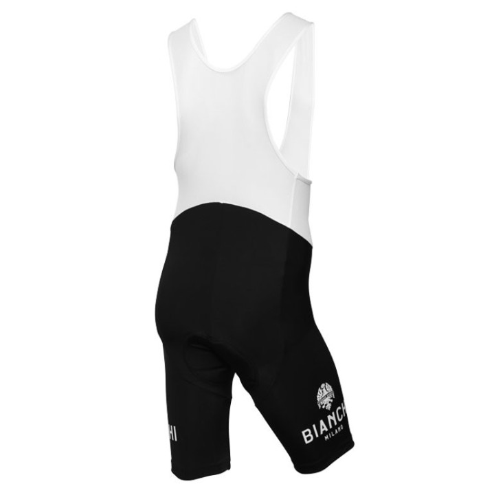 2016 Bianchi Milano Nalon White-Black Cycling Jersey And Bib Shorts Set