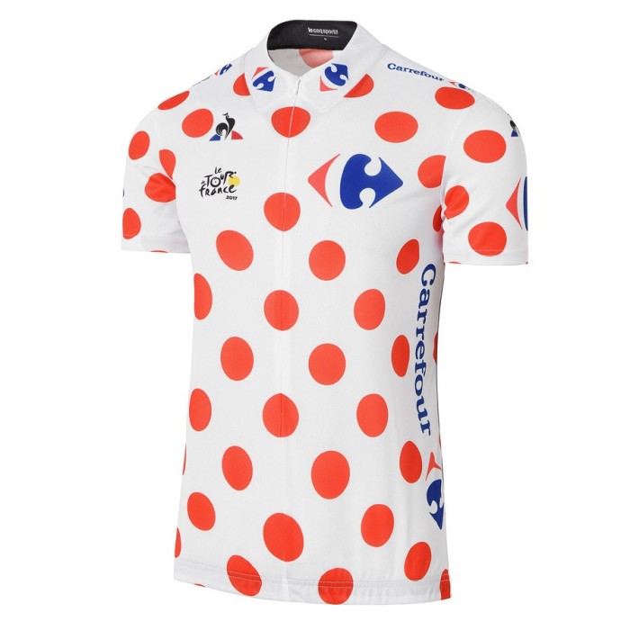 2017 Tour De France Polka Dot Cycling Jersey And Bib Shorts Set