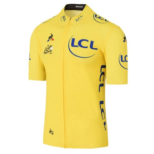 2017 Tour De France Yellow Cycling Jersey And Bib Shorts Set