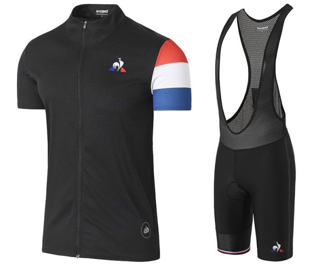 2017 Tour De France Souvenir Edition Black Cycling Jersey And Bib Shorts Set