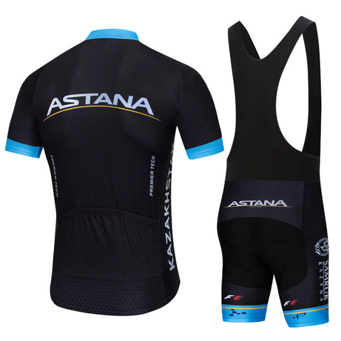 2019 Men Summer ASTANA Bicycle Mtb Maillot Bike Jersey GEL Pad Bike Shorts