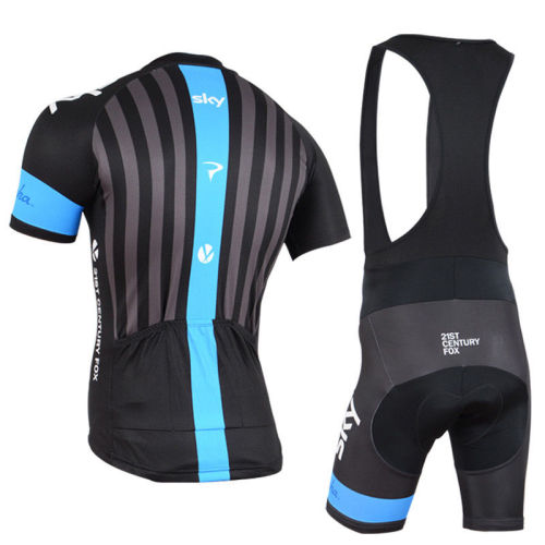 2019 SKY Men's Bike Clothes Kit Cycle Jersey and Padded (Bib) Shorts Cycling Set