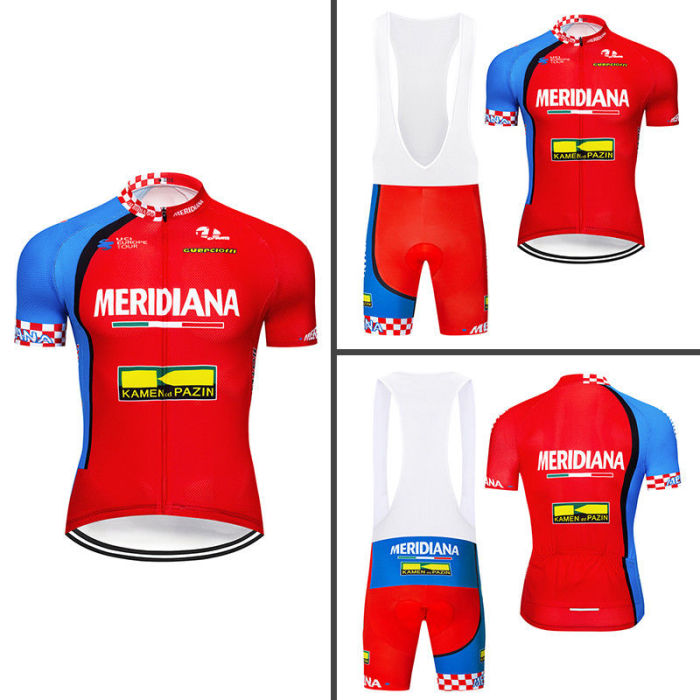 UCI Men 2018 Team Riding Clothing Jersey Cycling Bib Shorts Set Bicycle Short Sleeve