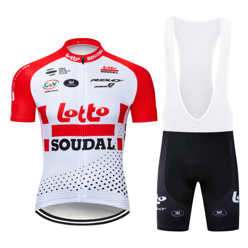 2019 Lotto Men Cycling Jersey Bike Uniform MTB Cycling Shirt Bib Shorts Set World Tour